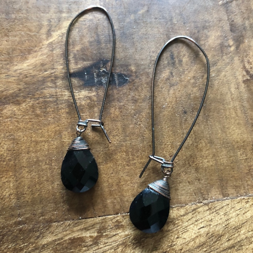 Handmade Wire-wrap Dangle Earrings